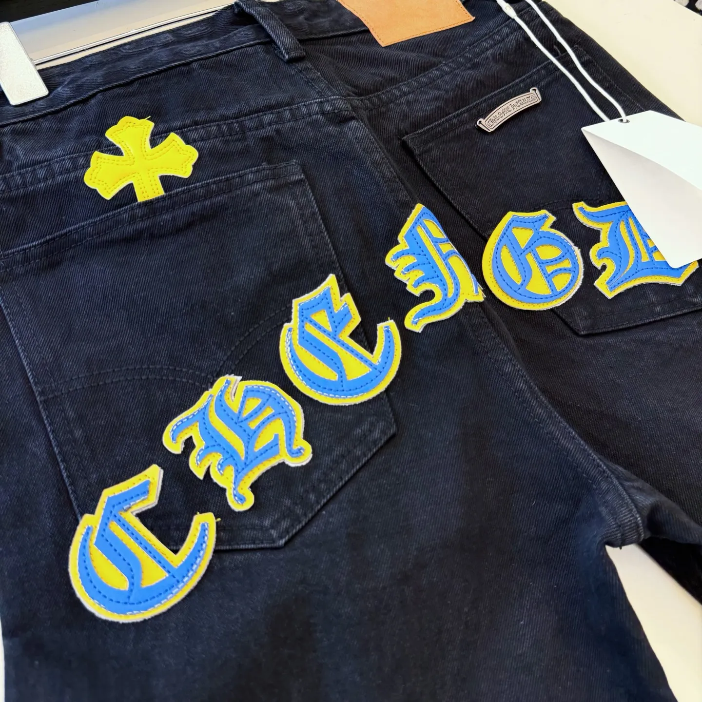 P280 Style number: D409 Chrome Hearts New York limited Sanskrit cross jeans Size# 28 30 32 34